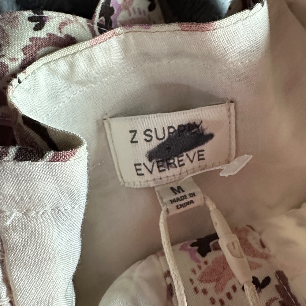 New with tags Z Suppy Floral fit and flare elastic smocked waist midi maxi dress - Picture 12 of 15